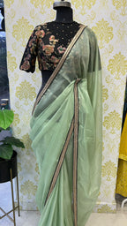Black floral handwork blouse (only blouse )