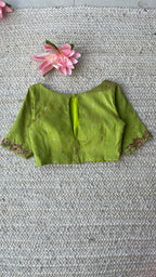 Pink silk hand made blouse