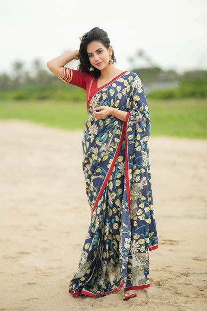 Maroon kota patti hand work blouse (only blouse)