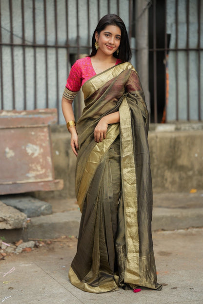 Pink ikkat hand work blouse (only blouse)