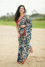 Maroon kota patti hand work blouse (only blouse)