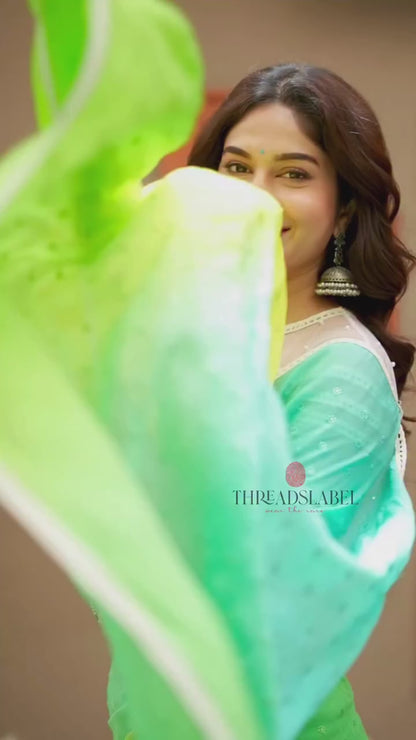 White embroidery hand work blouse(only blouse)