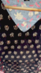 Black cotton 3 piece ajrak kurti suit
