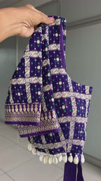 Black banarasi embroidery blouse (only blouse)