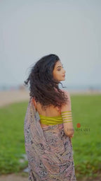 Pink & green hand worked blouse (only blouse)