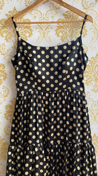 Black Silk satin 3 layered dress - Threads