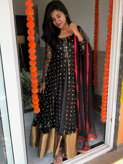 Black Bae mirror work salwar