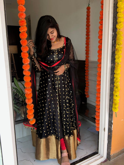 Black Bae mirror work salwar