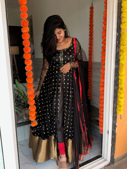 Black Bae mirror work salwar