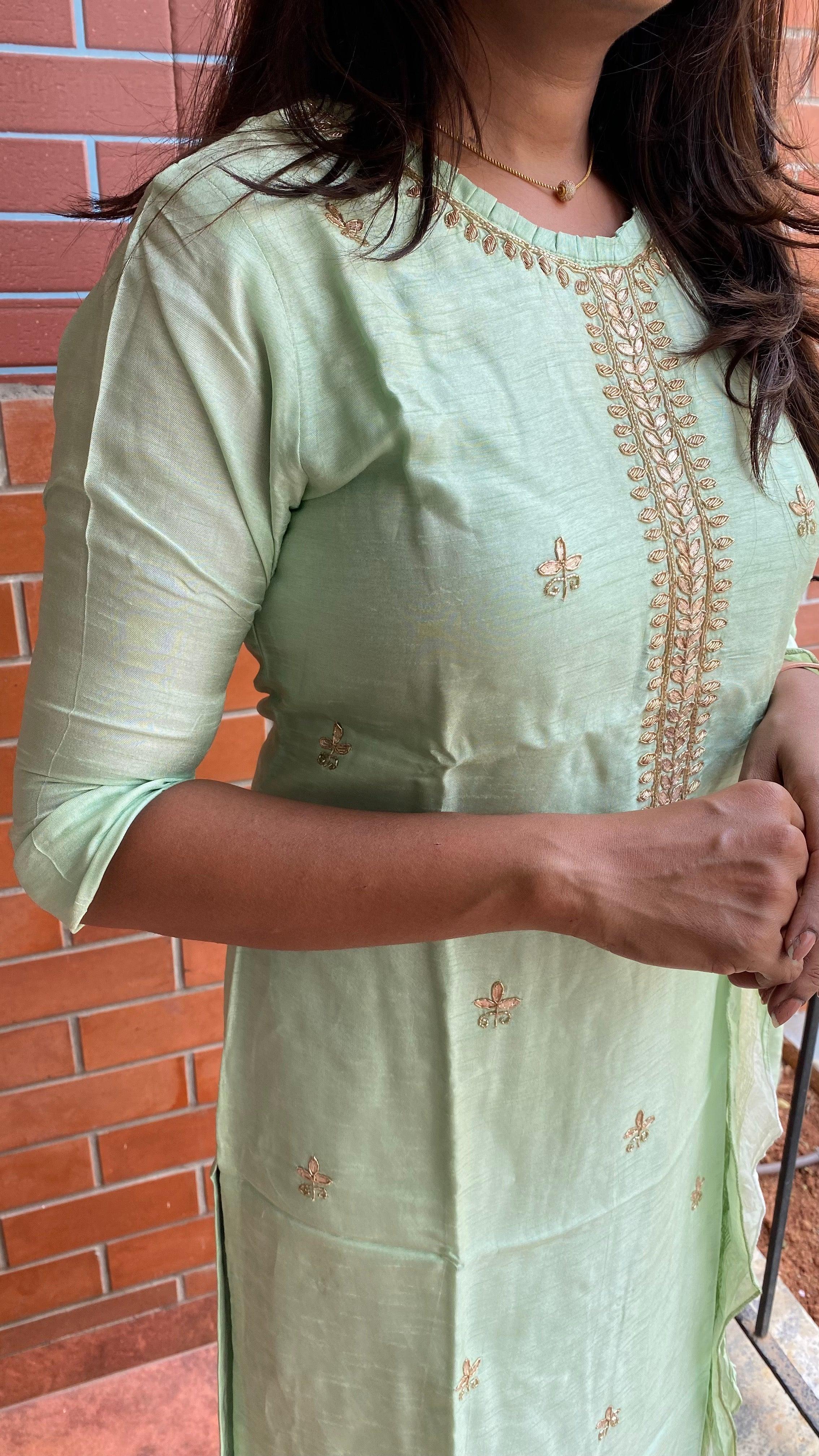 47 latest kurti ban collar neck designs | Embroidery fashion, Embroidery  designs fashion, Kurta designs women