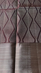 Valcano orange kanjivaram silk saree with blouse - Threads