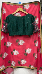 Designer original mirror work sleeved stitched Blouse - Threads