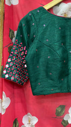 Designer original mirror work sleeved stitched Blouse - Threads