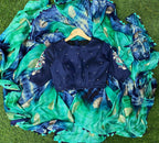 Hand worked Paisley silver zari weave blouse - Threads
