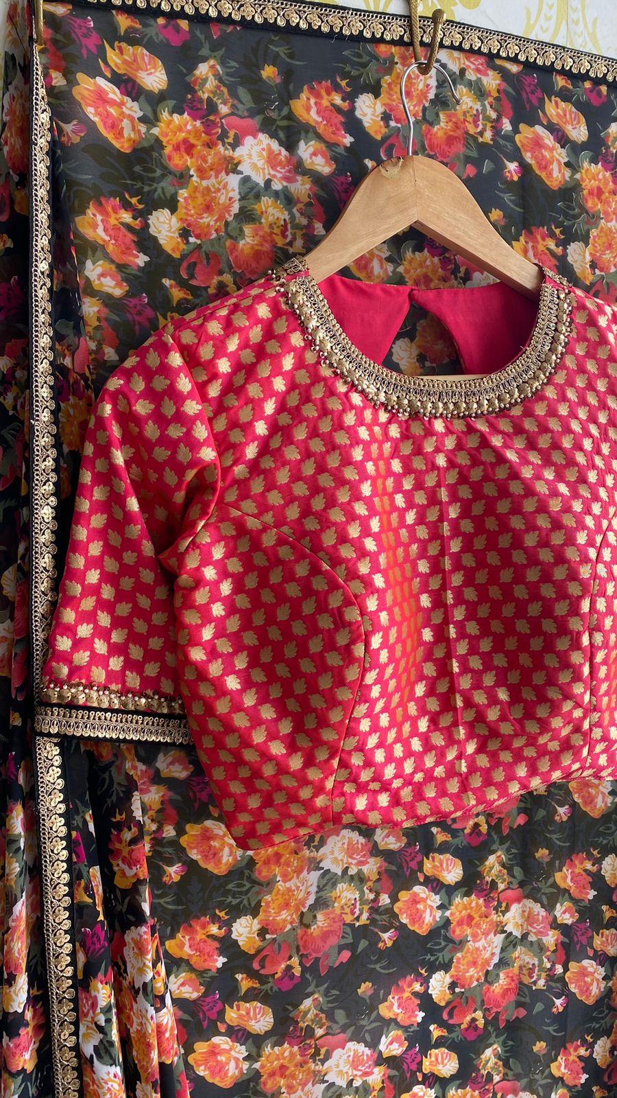 Oranga banarasi hand worked blouse - Threads