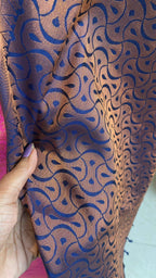 Pink and Blue soft Silk saree with blouse - Threads