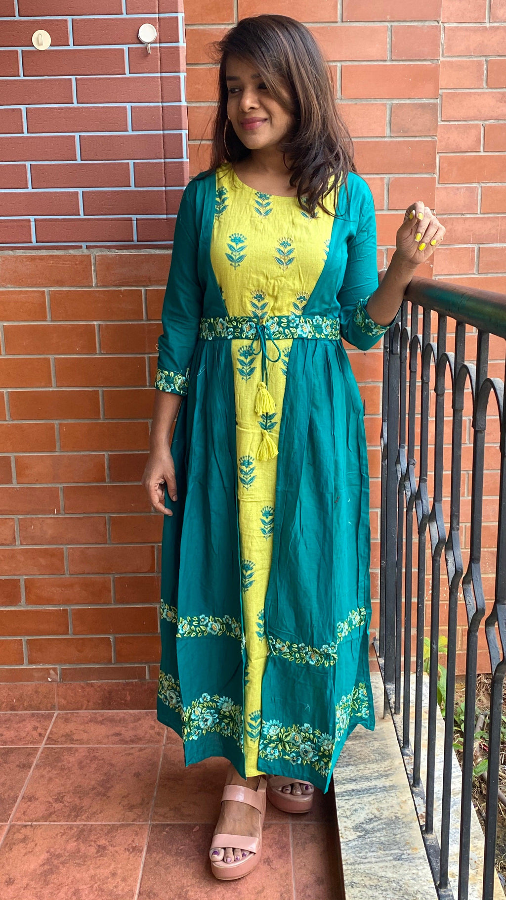 spaghetti pure cotton2 piece kurti set - Threads
