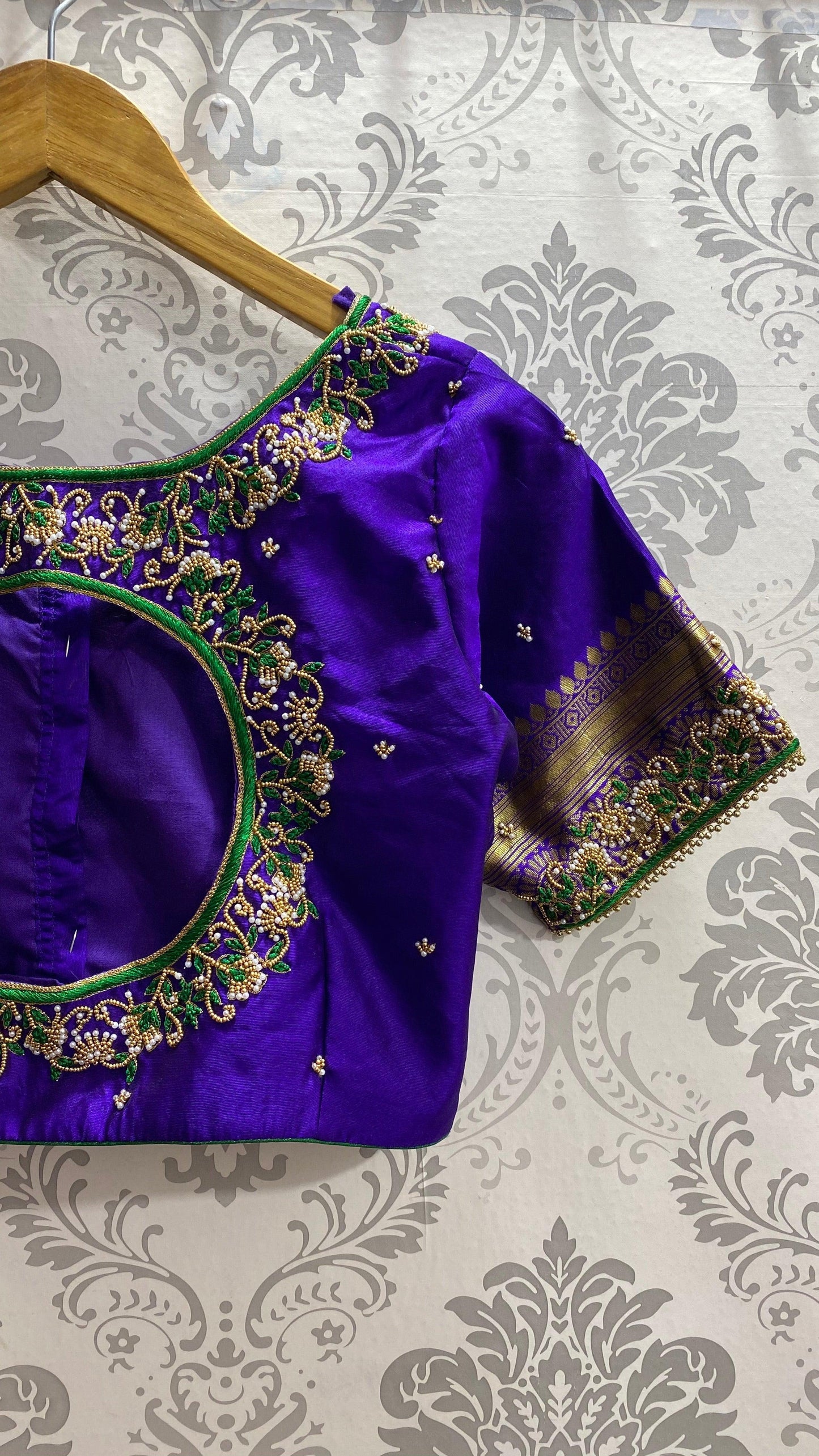 Bridal Blouse heavy Beads and Zardosi works - Threads