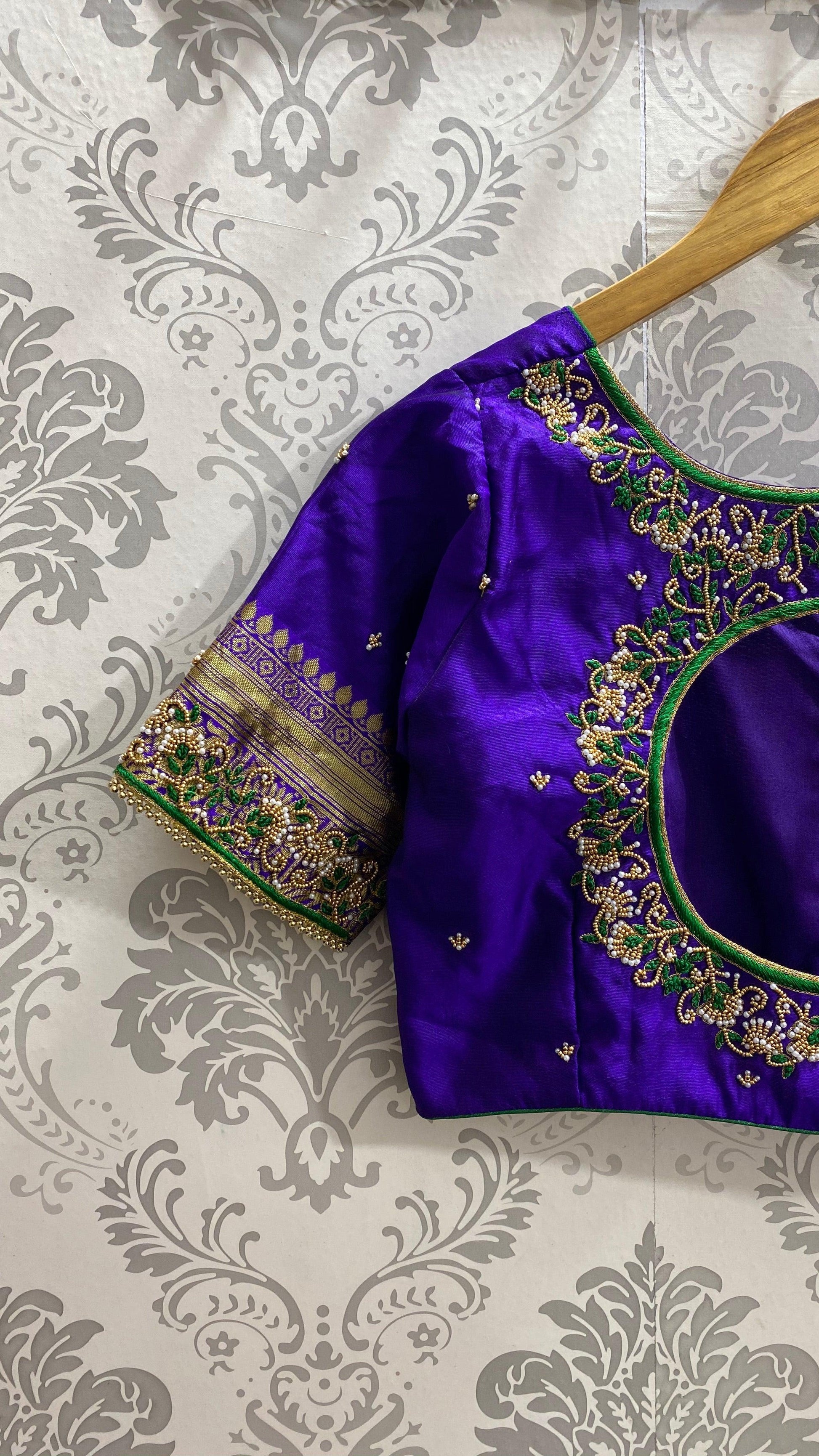 Bridal Blouse heavy Beads and Zardosi works - Threads