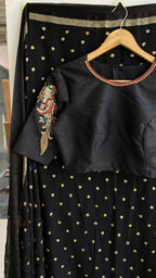 Black Bird heavy design hand worked blouse