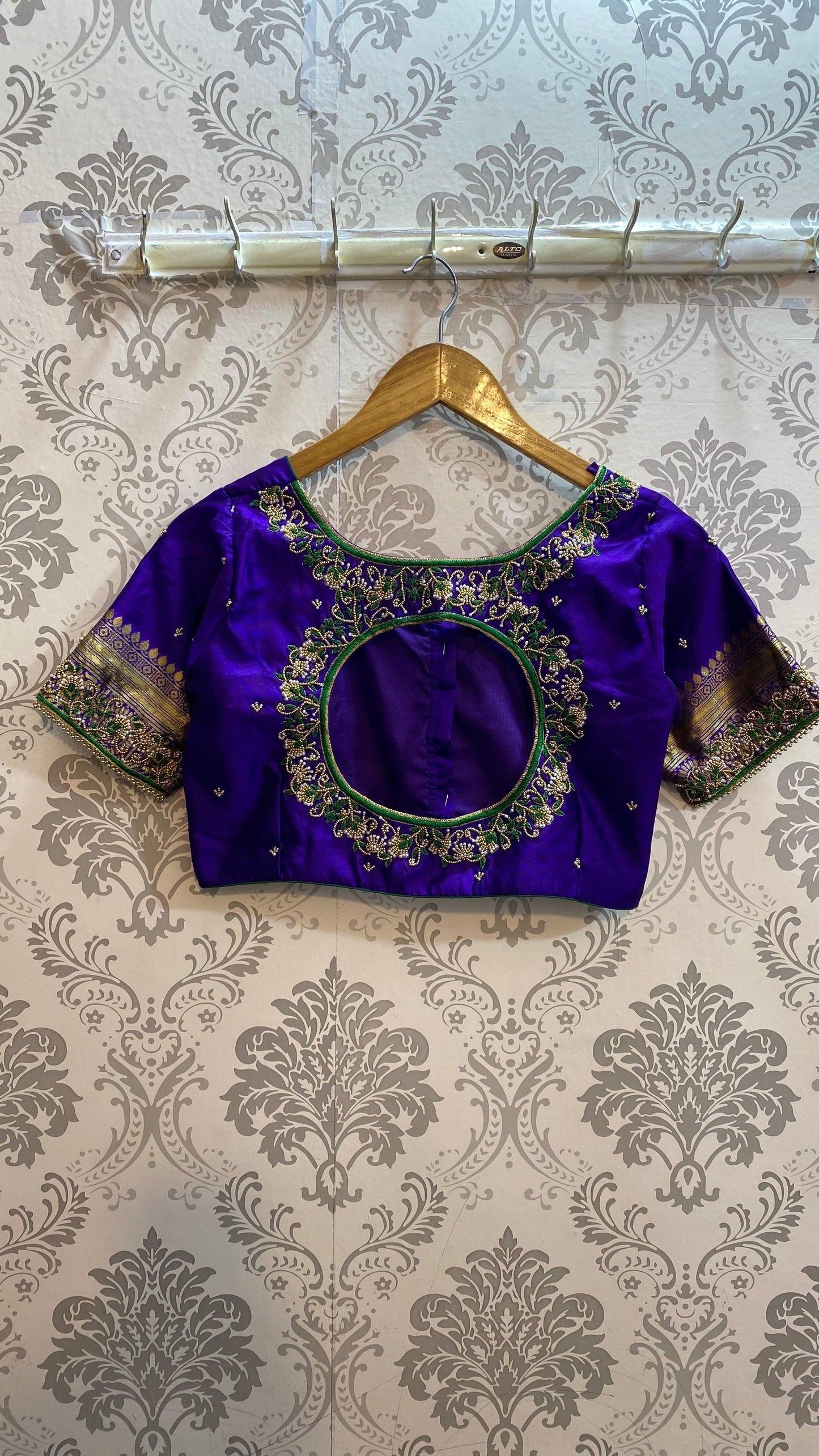 Bridal Blouse heavy Beads and Zardosi works - Threads